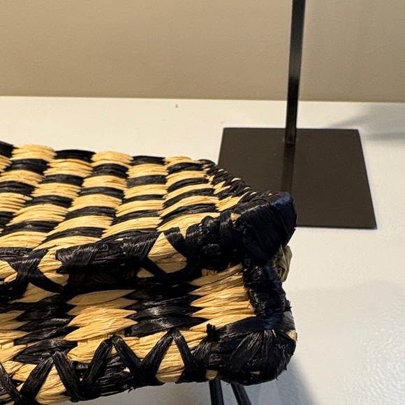 NWOT Tory Burch Ella Crochet Checkered Clutch Bag